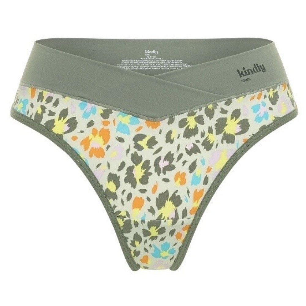 Kindly Yours Womens So Comfy Crossover Waist Thong Panties XS 0-2 New with Tags